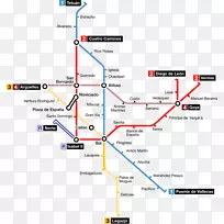 拉比塞塔快速中转通勤火车马德里地铁列车
