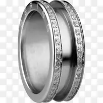 戒指首饰立方氧化锆银金戒指