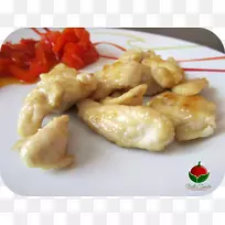 鸡块亚洲料理菜谱食物-鸡肉