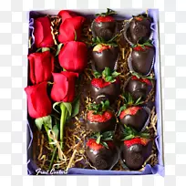 巧克力水果食品礼品篮食用安排渥太华花卉公司。-巧克力