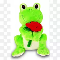 树蛙真蛙毛绒填充动物和可爱玩具-青蛙
