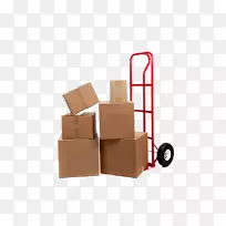 搬运机纸板箱手动卡车搬迁-挑选和包装
