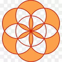 重叠圆网格几何数学同心圆圆