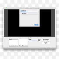 计算机程序开放广播软件计算机软件MacOS网络摄像头