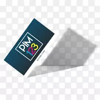 pm 123纸型徽标小册子-名片模型