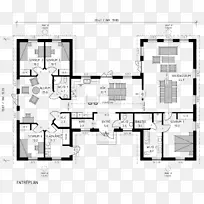 平面图房屋正面建筑住宅