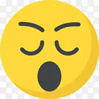 笑脸表情电脑图标睡眠脸-笑脸