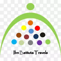 圆点标志剪贴画-ibn battuta
