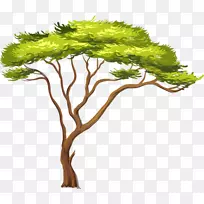 非洲树木剪贴画-非洲
