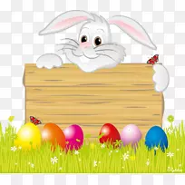 复活节兔子家庭兔子复活节彩蛋礼物-复活节