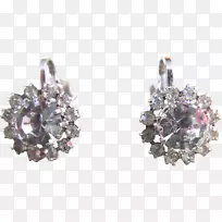 耳环体珠宝紫水晶仿宝石和莱茵石珠宝首饰