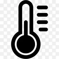 温度计、计算机图标、传感器、校准温度