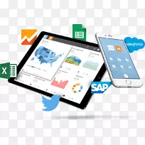 Smartphone domo公司仪表板商业智能-智能手机