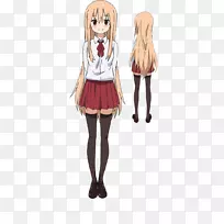 他！Umaru-Chan假发角色扮演服装制服-角色扮演