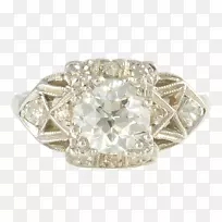 订婚戒指结婚戒指银珠宝钻石结婚戒指
