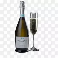 香槟检控甜品葡萄酒白葡萄酒-特雷维喷泉