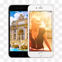 Trevi喷泉智能手机，Fontana del Moro，途经威尼托-特雷维喷泉