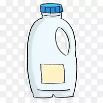 水瓶夹艺术-牛奶罐PNG