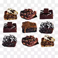 巧克力布朗尼巧克力蛋糕软糖花生酱杯巧克力蛋糕