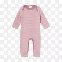 袖子婴儿和蹒跚学步的婴儿一件肩部睡衣粉红色m-真