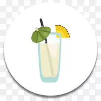 鸡尾酒装饰果汁汽化饮料πa colada夏威夷比萨饼-果汁