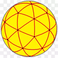 五角十二面体球面多面体球圆