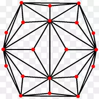 二十面体对称加泰罗尼亚实心顶点截断十二面体三角形