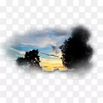 桌面壁纸日落天空剪影日出