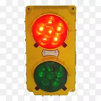 交通灯装货码头卡车-绿色交通灯