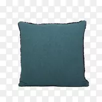 靠垫投掷枕头长方形绿松石枕头
