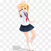 扬德尔模拟器森派和kō海学校制服摄影