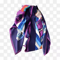 狂野的思绪围巾服装时尚紫色的围巾