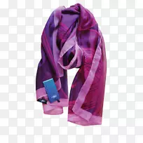 礼品，梅丽亚娜·恩盖泰时尚围巾koru māori People māori语言-紫色围巾
