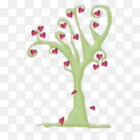 花卉设计粉红m植物茎字体设计