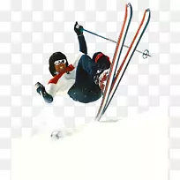 20世纪70年代自由式滑雪杆海报-特拉维斯·斯科特