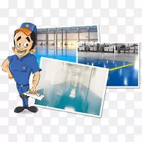 环氧树脂工业地板涂料工业吉祥物建筑工程吉祥物2018