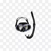 潜水和浮潜面具，护目镜，耳机，眼镜.耳机