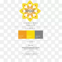 LOGO创意网站建设者字体-婚礼向日葵