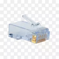 网络电缆6类电缆8p8c双绞线插头