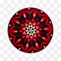 红曼陀罗圆盘地毯直径