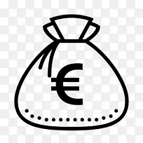 计算机图标货币计算机软件-欧元货币