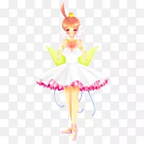 仙女服装设计粉红m娃娃-仙女