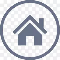 房屋标志电脑图标房地产-房屋