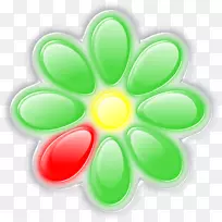 绿色花瓣符号标志剪贴画.符号