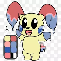 狗线艺术彩色卡通剪贴画-狗