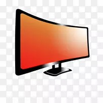液晶电视电脑显示器.背光lcd液晶显示装置.橙色波