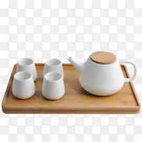 茶壶，咖啡杯，陶瓷茶