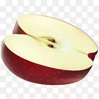 苹果剪贴画-半苹果