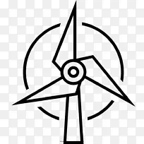 风力发电Turbina eólica涡轮机提取能源-能源