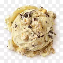 开心果冰淇淋花生酱曲奇巧克力薄饼冰淇淋圆锥形冰淇淋
